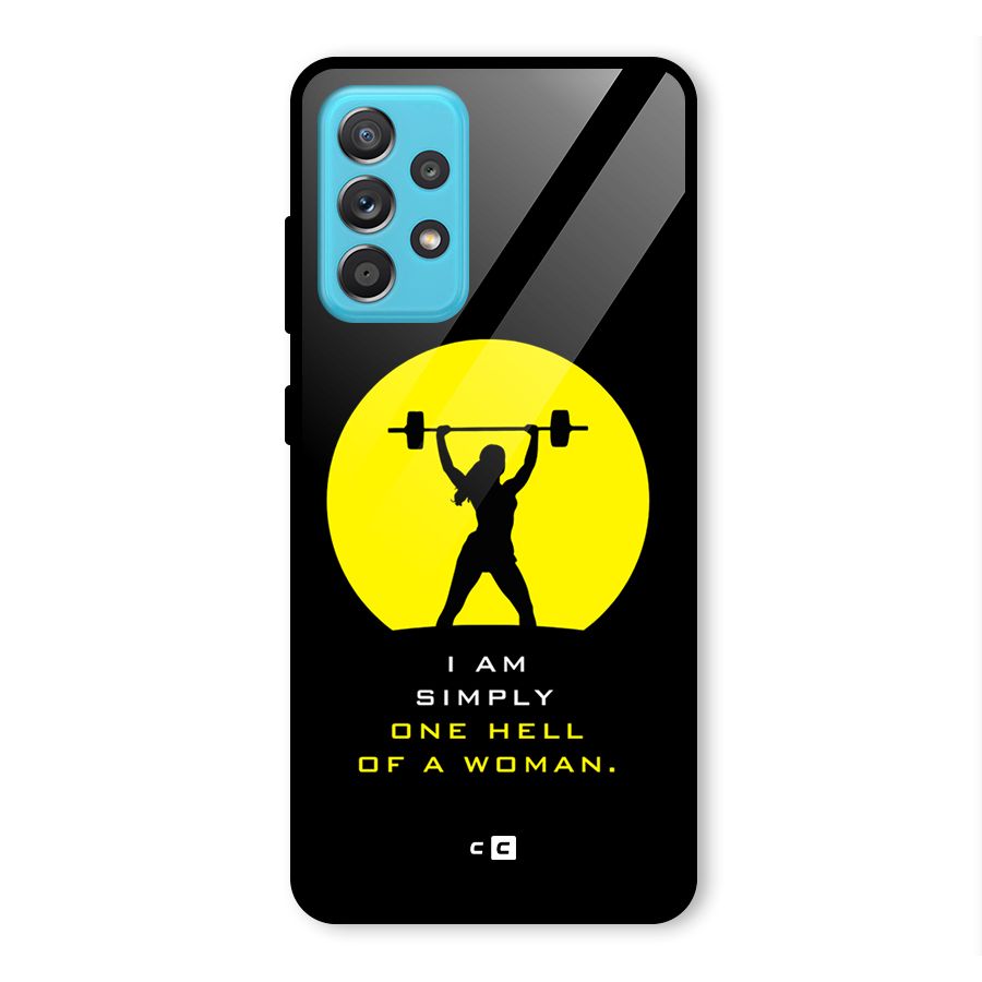 Hell Women Glass Back Case for Galaxy A52