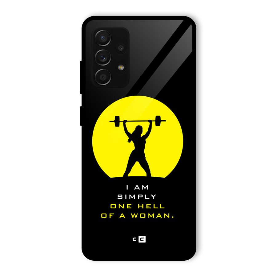 Hell Women Glass Back Case for Galaxy A53 5G