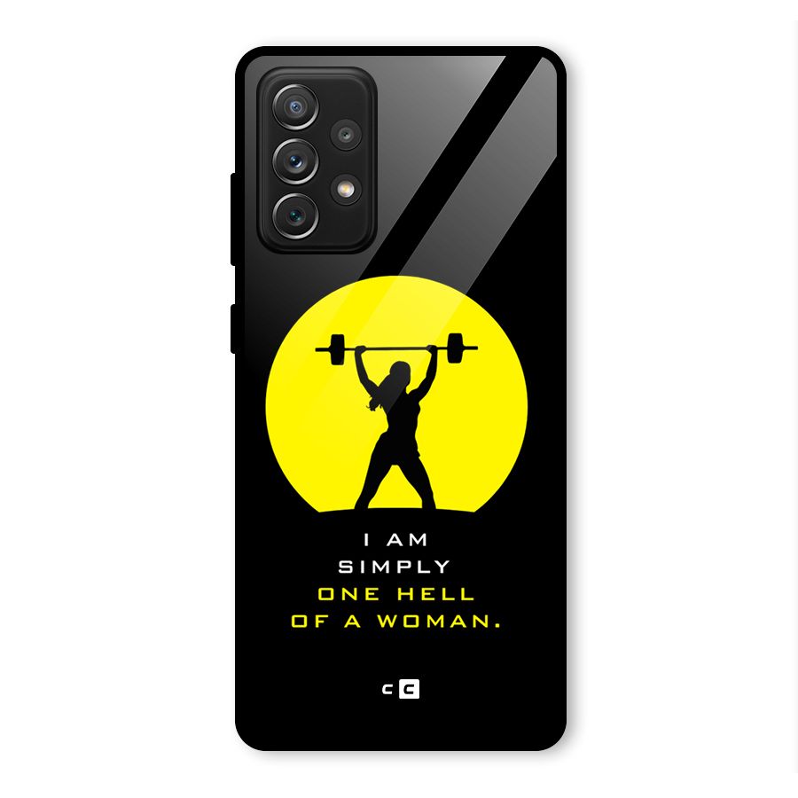 Hell Women Glass Back Case for Galaxy A72