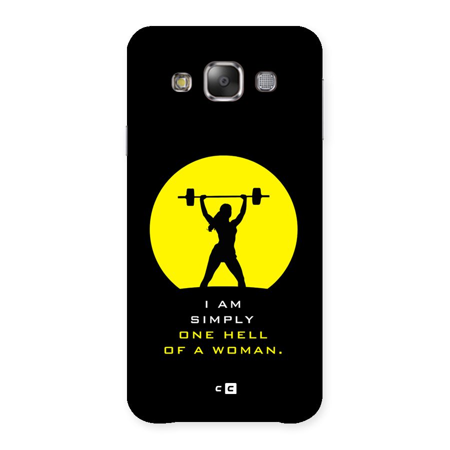 Hell Women Back Case for Galaxy E7