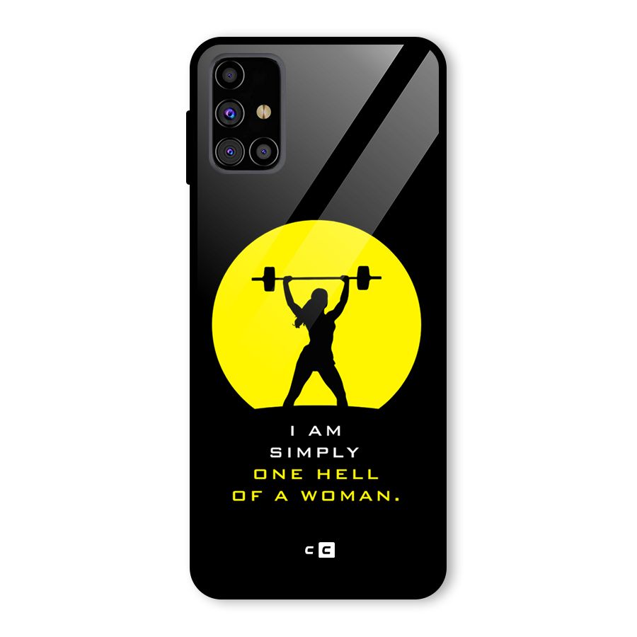 Hell Women Glass Back Case for Galaxy M31s