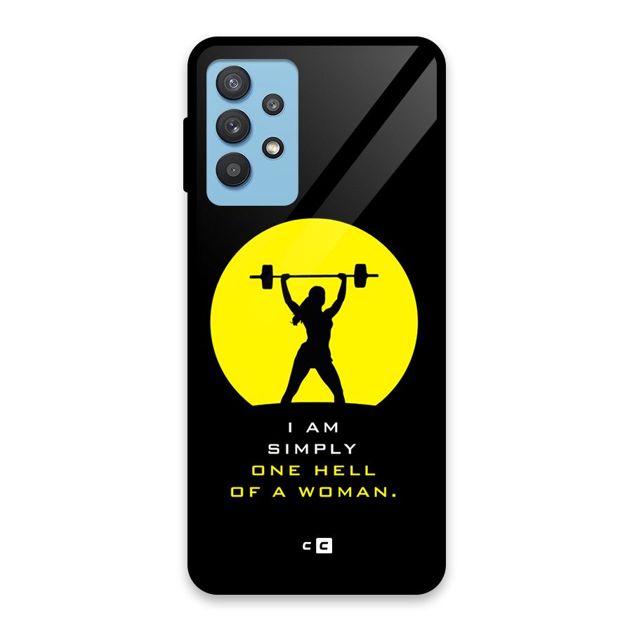 Hell Women Glass Back Case for Galaxy M32 5G