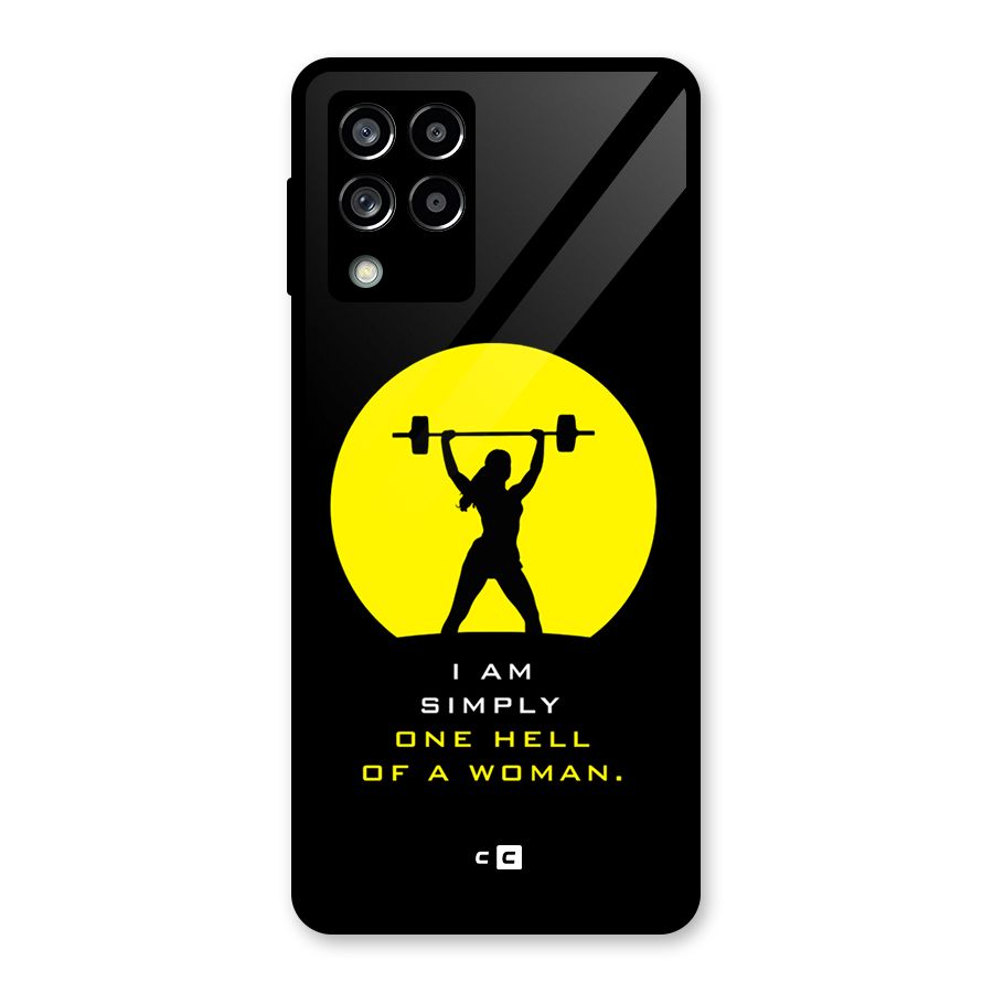 Hell Women Glass Back Case for Galaxy M53 5G
