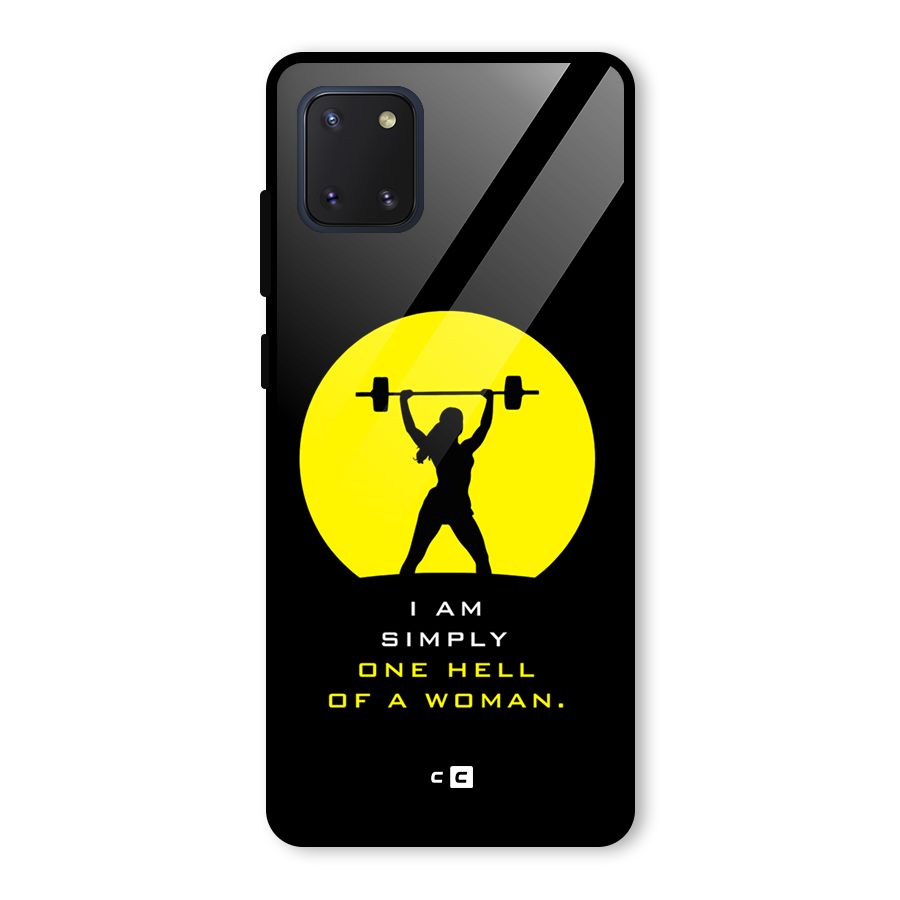 Hell Women Glass Back Case for Galaxy Note 10 Lite
