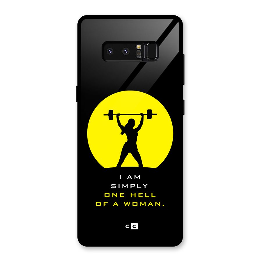 Hell Women Glass Back Case for Galaxy Note 8