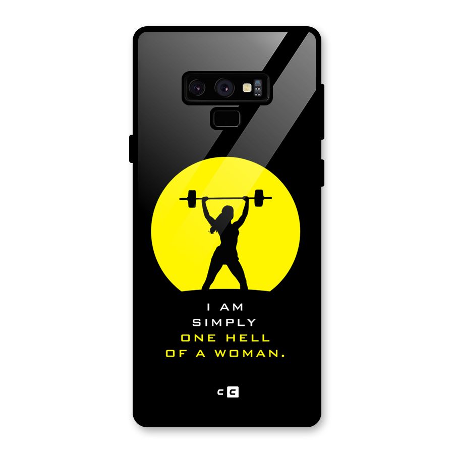 Hell Women Glass Back Case for Galaxy Note 9