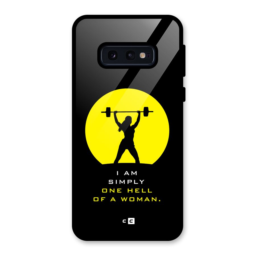 Hell Women Glass Back Case for Galaxy S10e