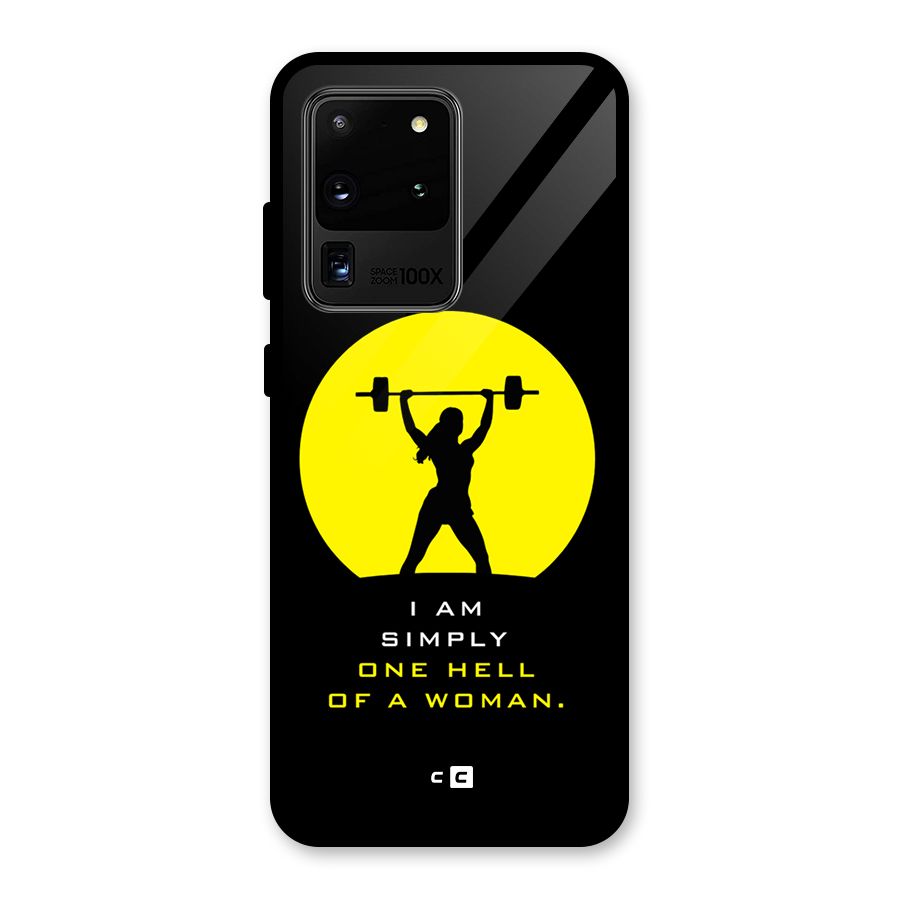 Hell Women Glass Back Case for Galaxy S20 Ultra