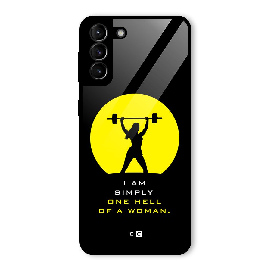 Hell Women Glass Back Case for Galaxy S21 Plus