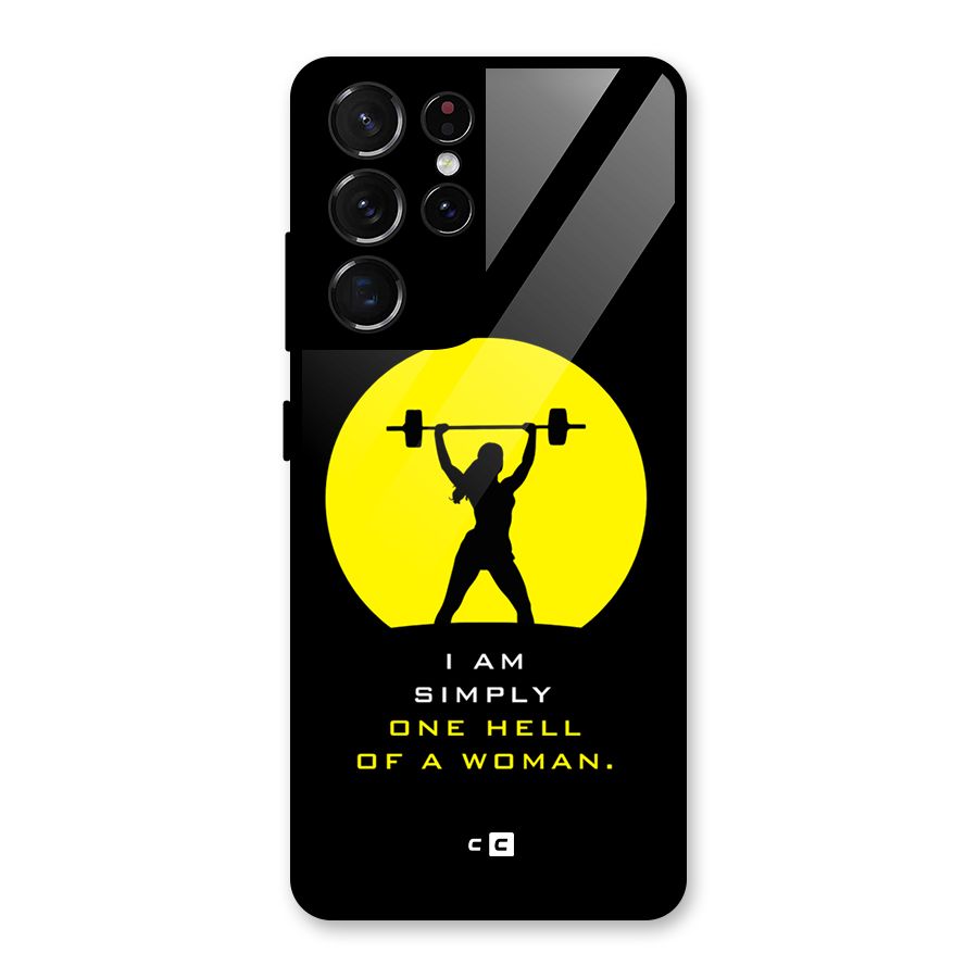 Hell Women Glass Back Case for Galaxy S21 Ultra 5G