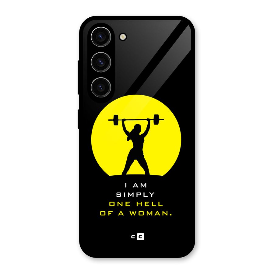 Hell Women Glass Back Case for Galaxy S23
