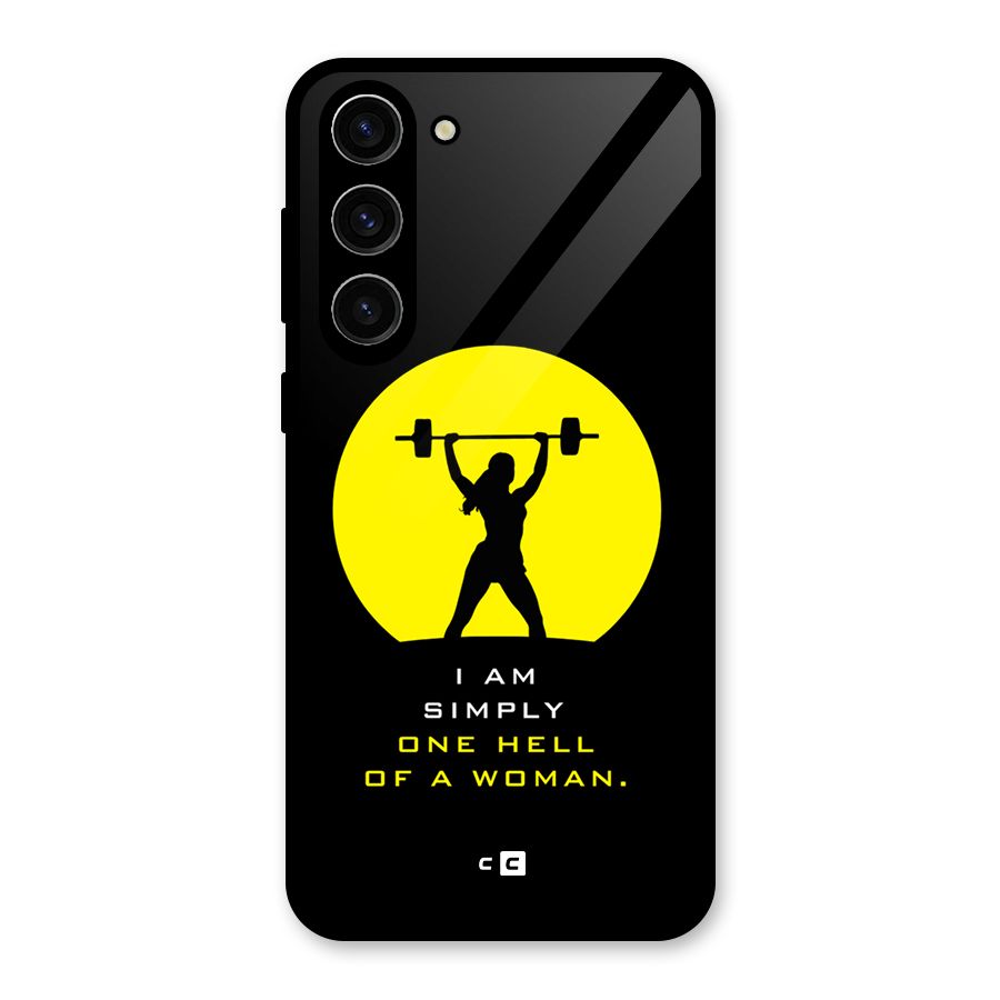 Hell Women Glass Back Case for Galaxy S23 Plus