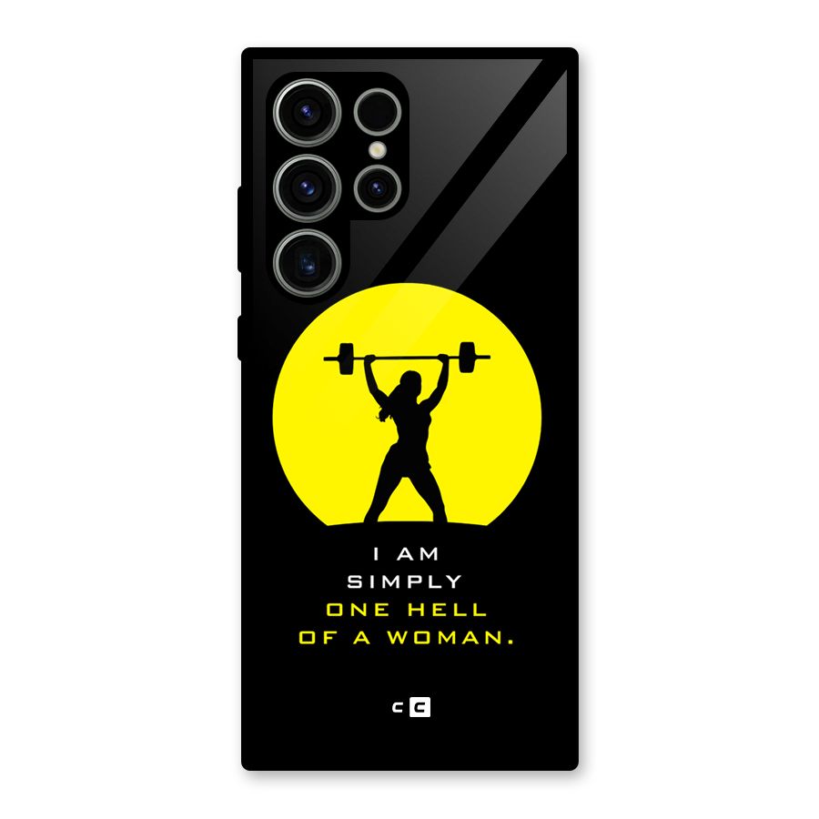 Hell Women Glass Back Case for Galaxy S23 Ultra