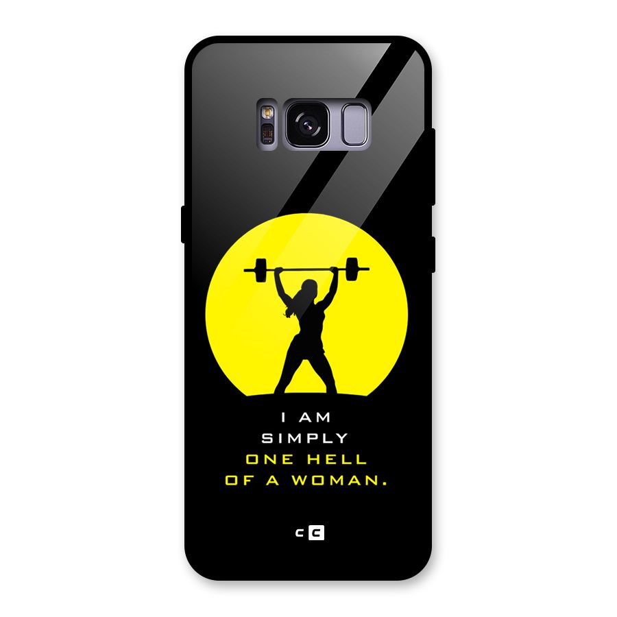 Hell Women Glass Back Case for Galaxy S8