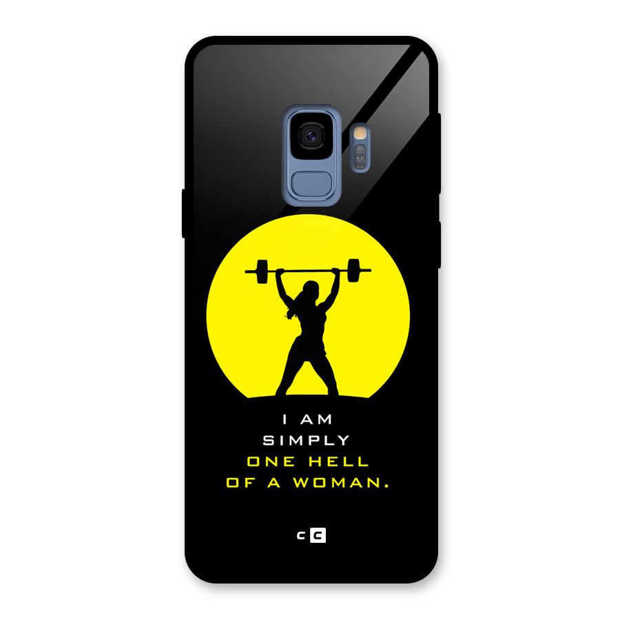 Hell Women Glass Back Case for Galaxy S9