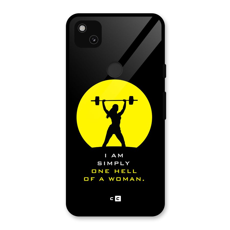 Hell Women Glass Back Case for Google Pixel 4a