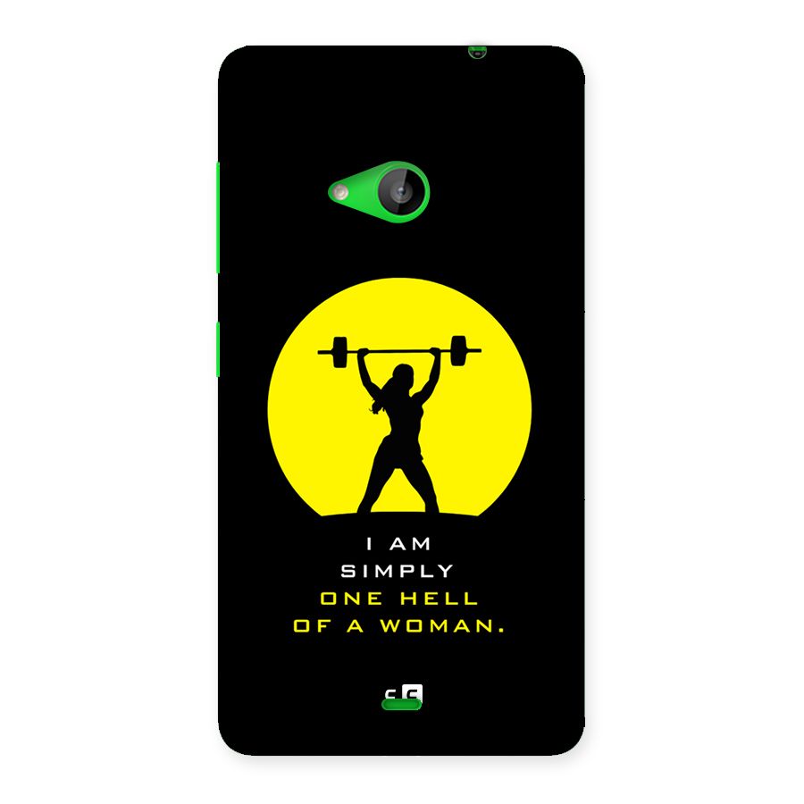 Hell Women Back Case for Lumia 535