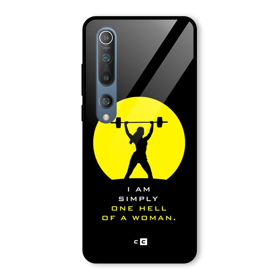 Hell Women Glass Back Case for Mi 10