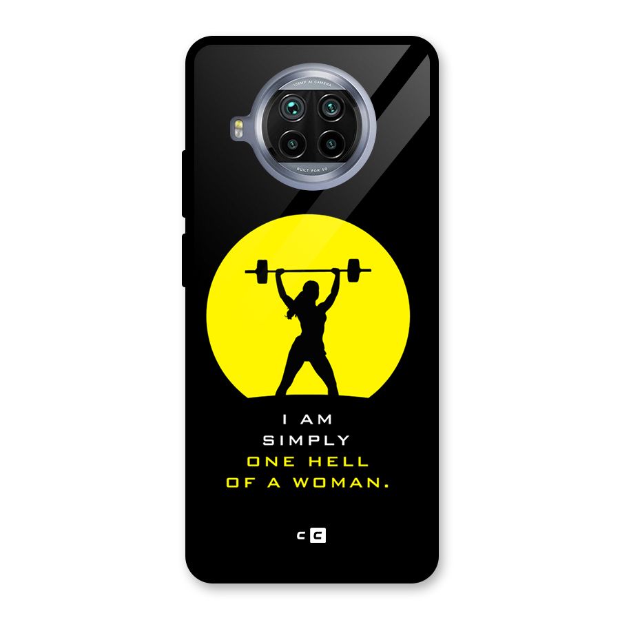Hell Women Glass Back Case for Mi 10i