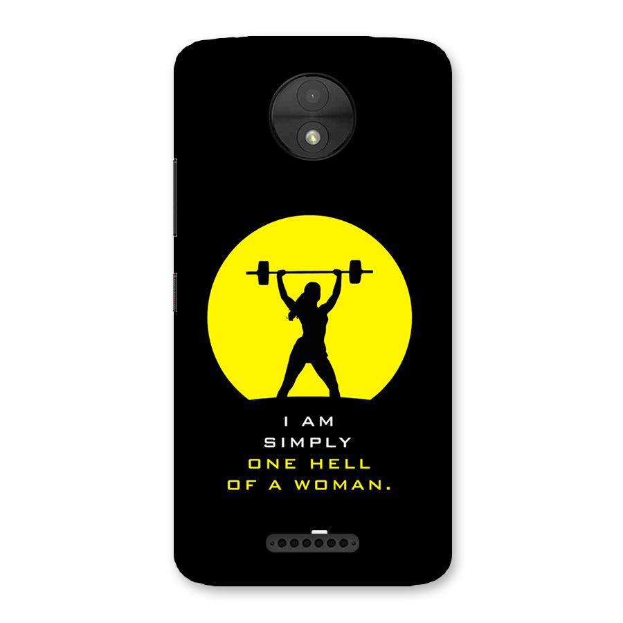 Hell Women Back Case for Moto C