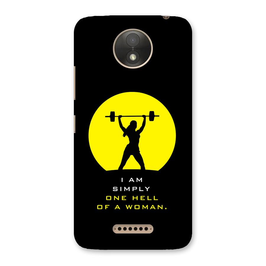 Hell Women Back Case for Moto C Plus
