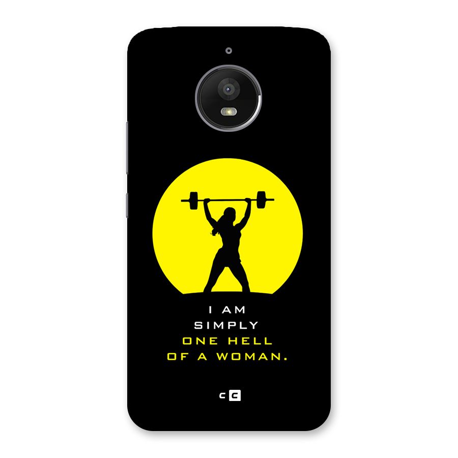 Hell Women Back Case for Moto E4 Plus