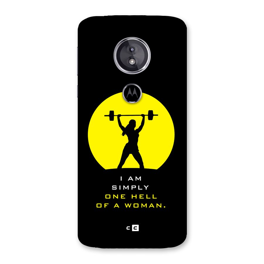 Hell Women Back Case for Moto E5