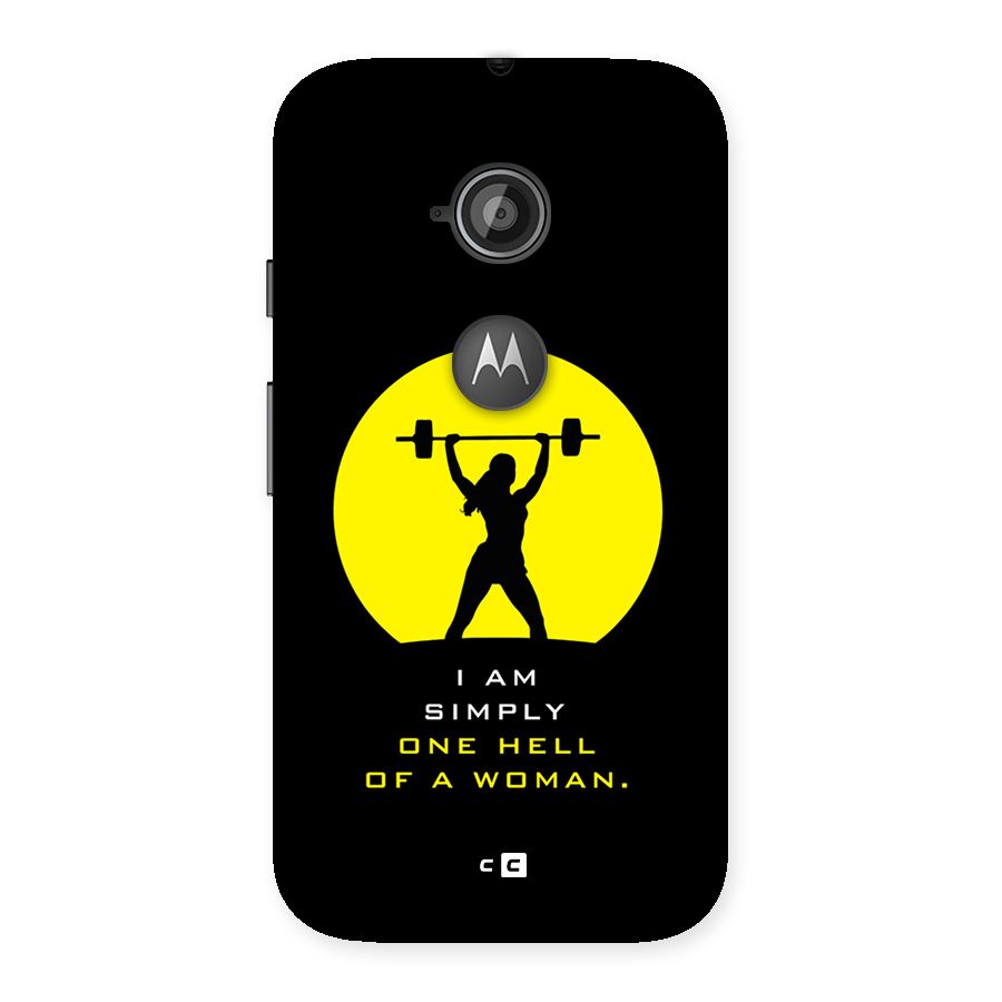 Hell Women Back Case for Moto E 2nd Gen