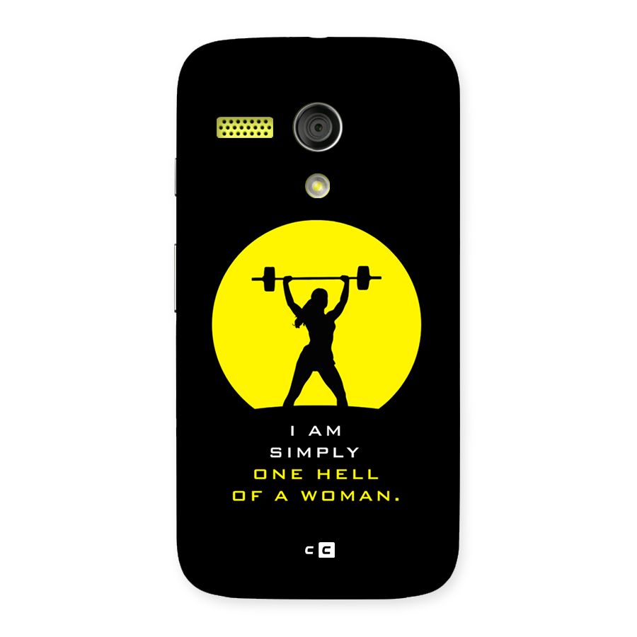Hell Women Back Case for Moto G