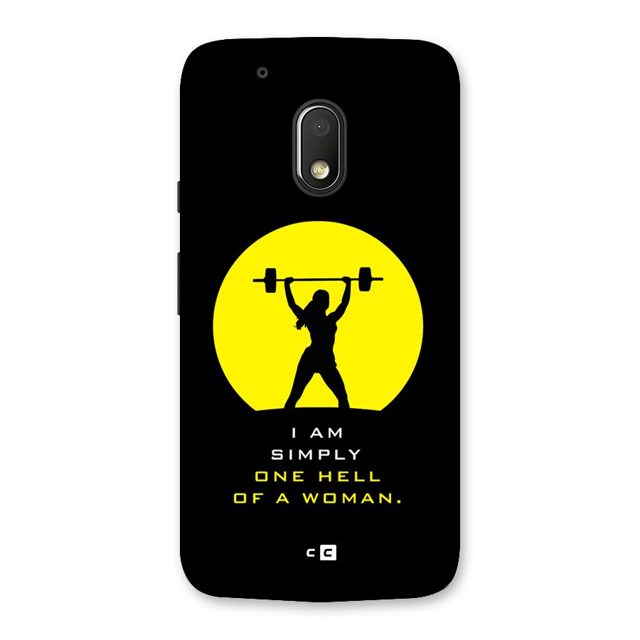 Hell Women Back Case for Moto G4 Play