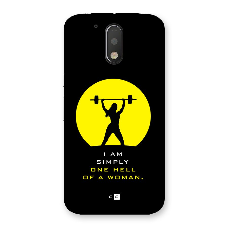 Hell Women Back Case for Moto G4 Plus