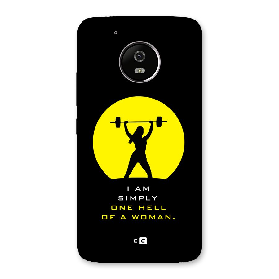 Hell Women Back Case for Moto G5