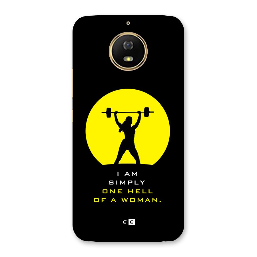 Hell Women Back Case for Moto G5s