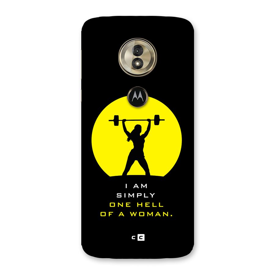 Hell Women Back Case for Moto G6 Play