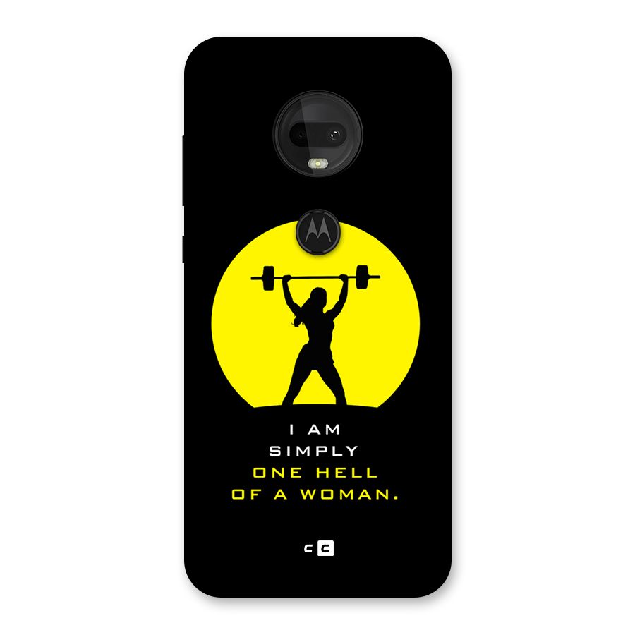 Hell Women Back Case for Moto G7