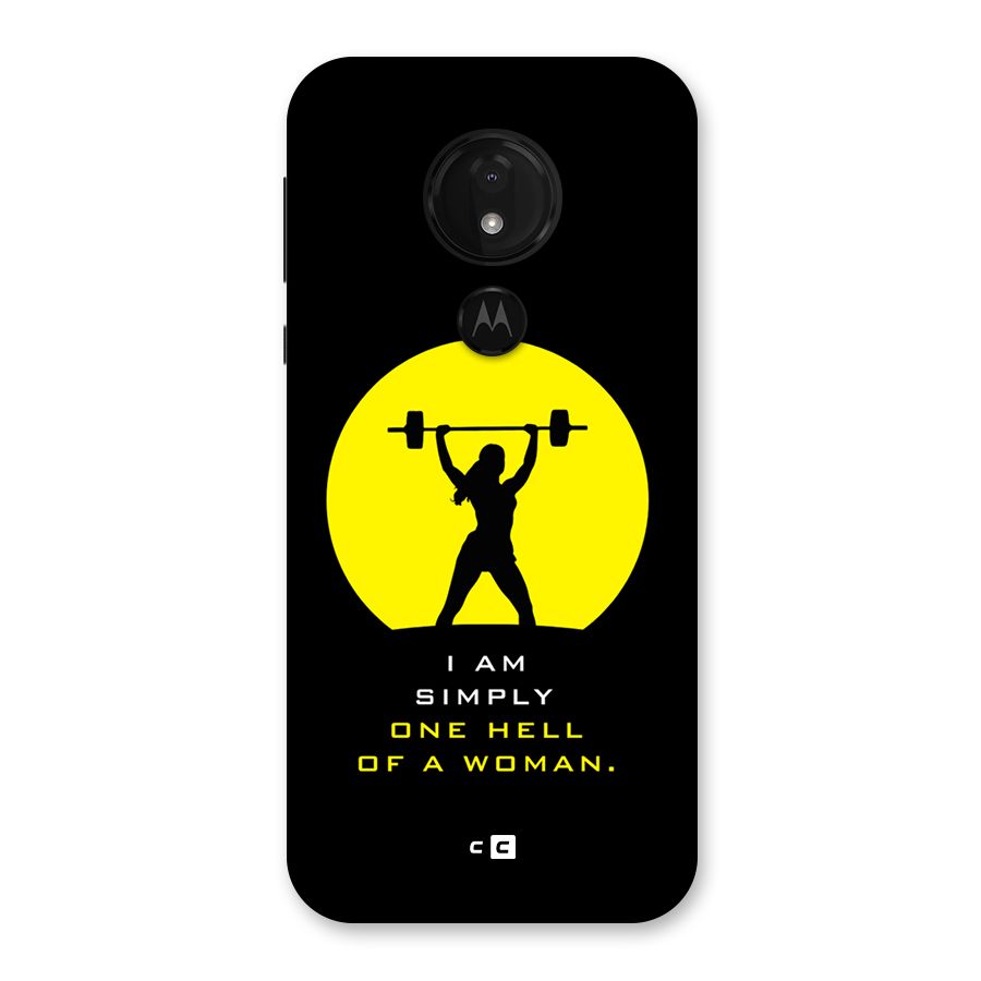 Hell Women Back Case for Moto G7 Power