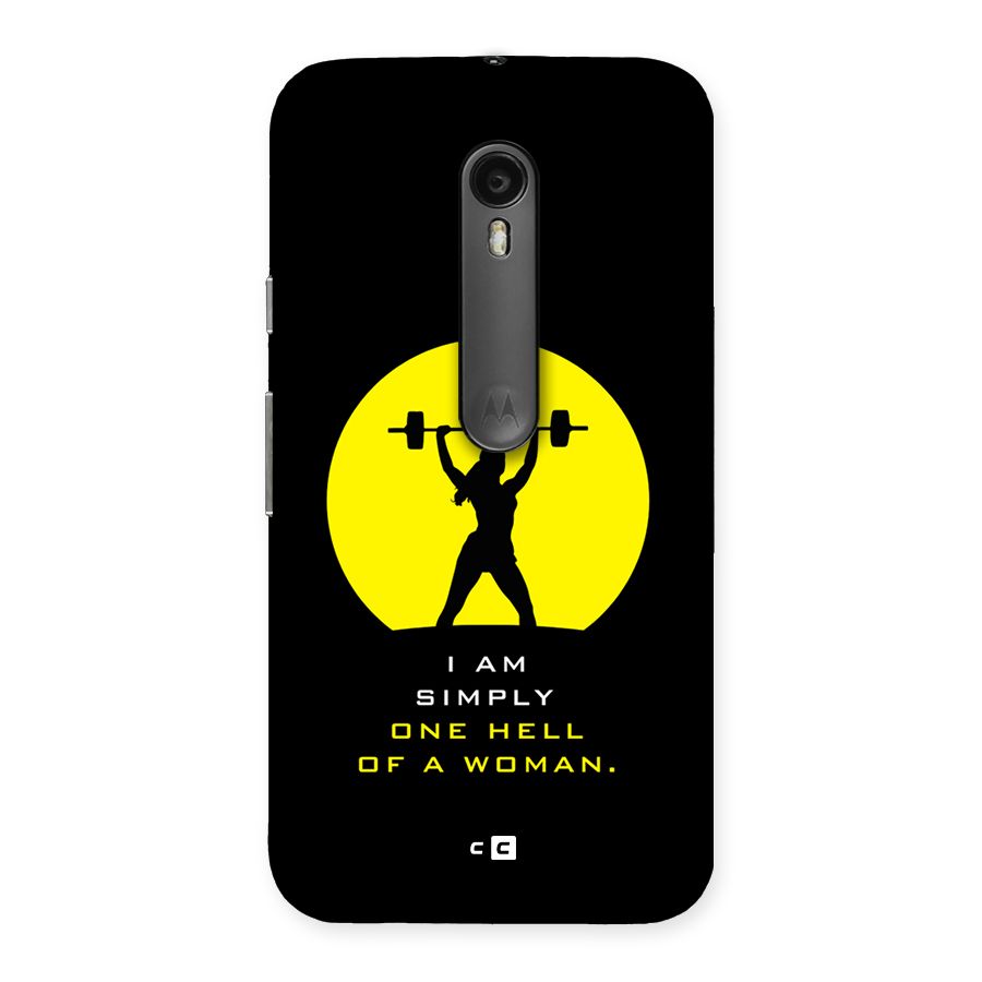 Hell Women Back Case for Moto G Turbo