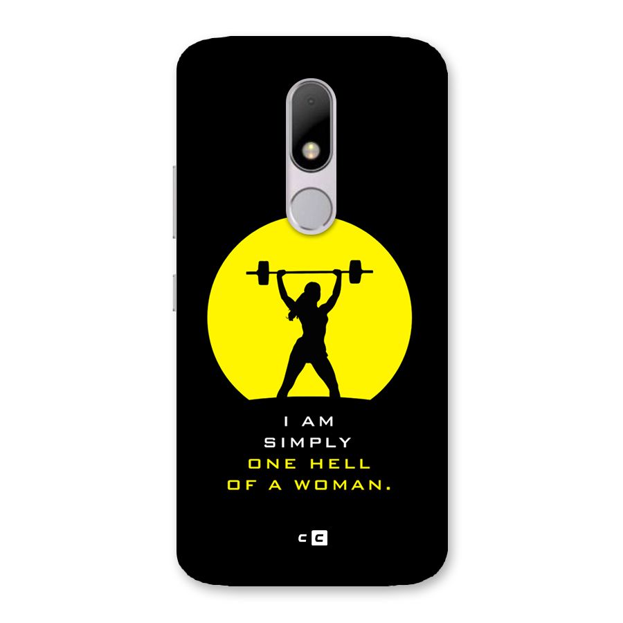 Hell Women Back Case for Moto M