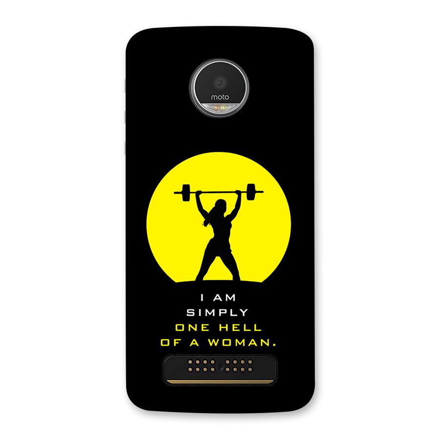 Hell Women Back Case for Moto Z Play