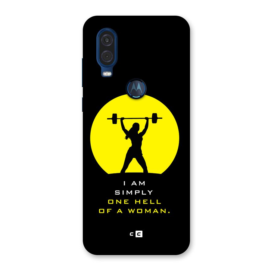 Hell Women Back Case for Motorola One Vision