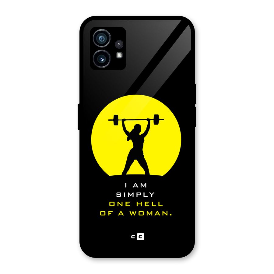 Hell Women Glass Back Case for Nothing Phone 1