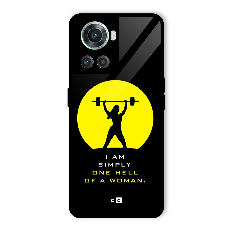 Hell Women Glass Back Case for OnePlus 10R