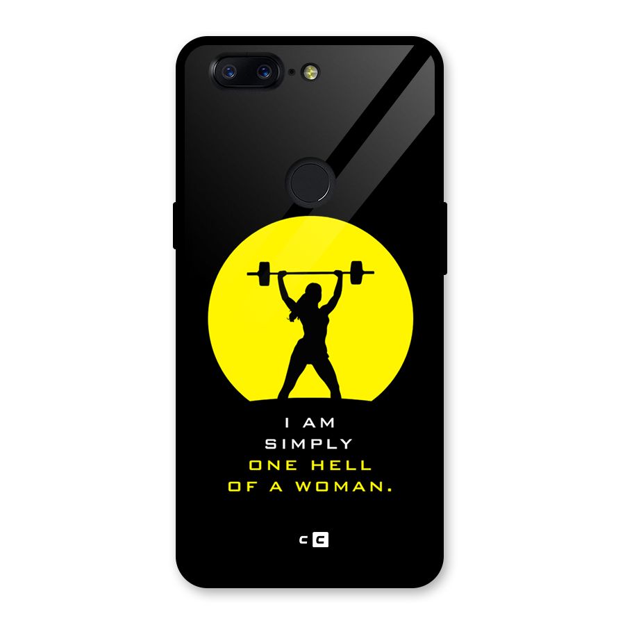 Hell Women Glass Back Case for OnePlus 5T