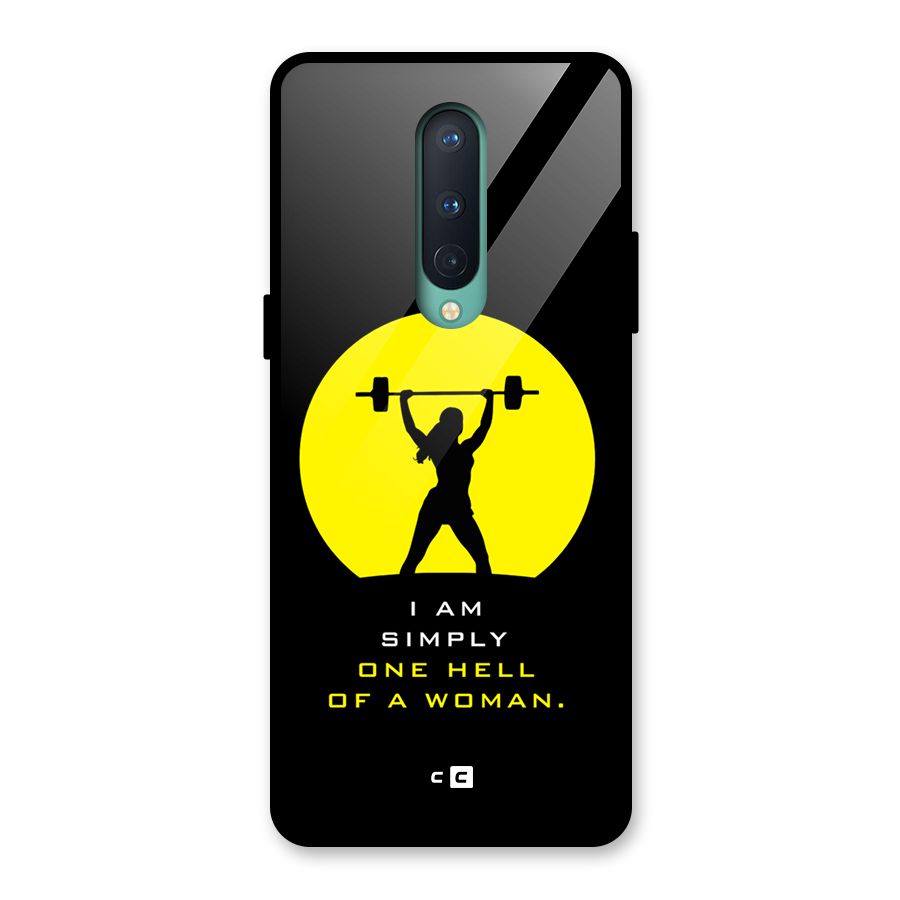 Hell Women Glass Back Case for OnePlus 8