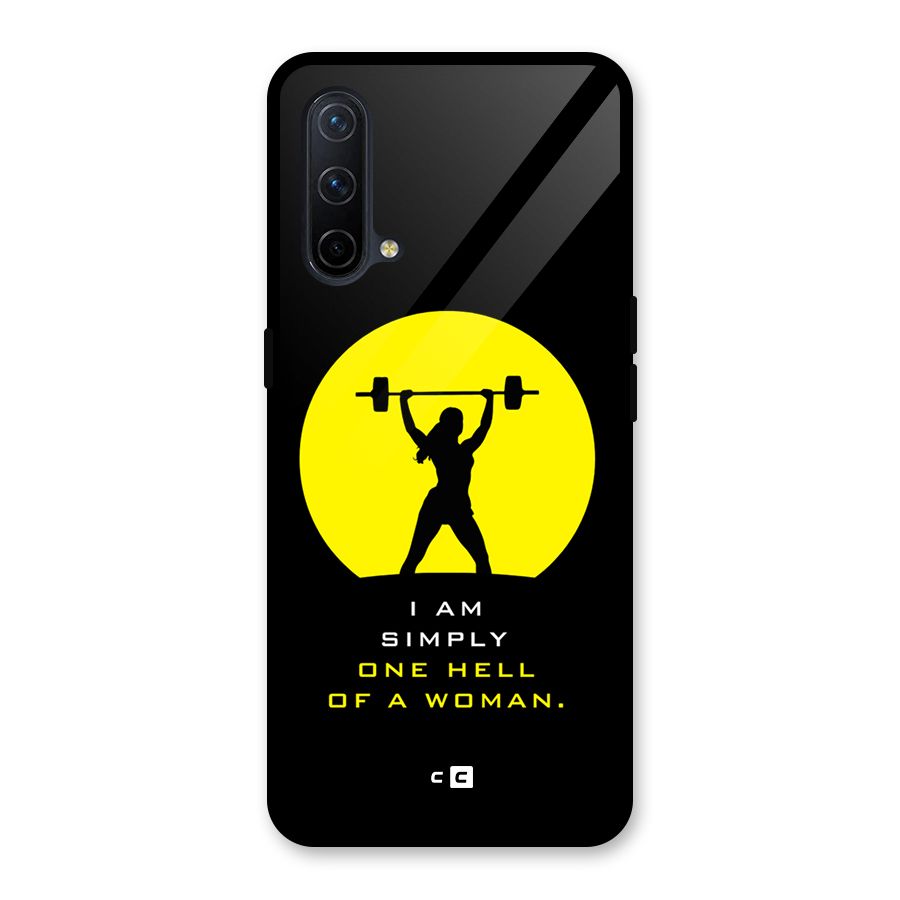 Hell Women Glass Back Case for OnePlus Nord CE 5G