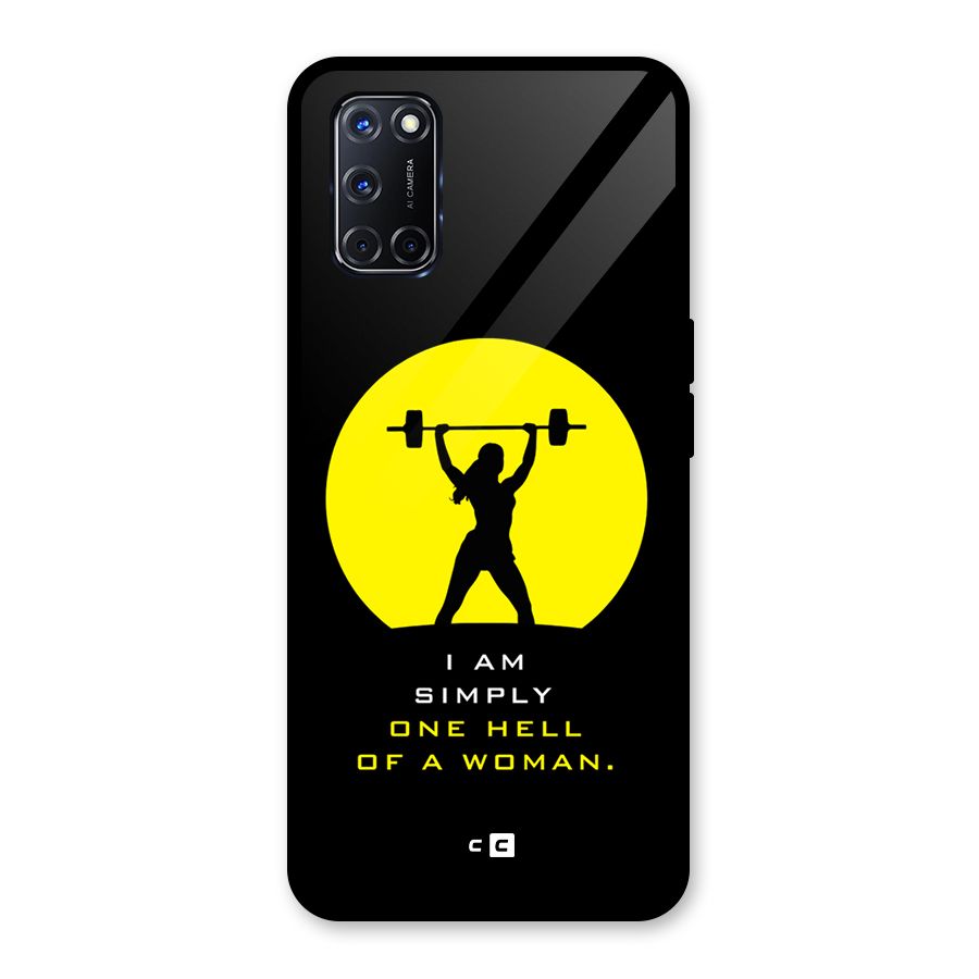 Hell Women Glass Back Case for Oppo A52