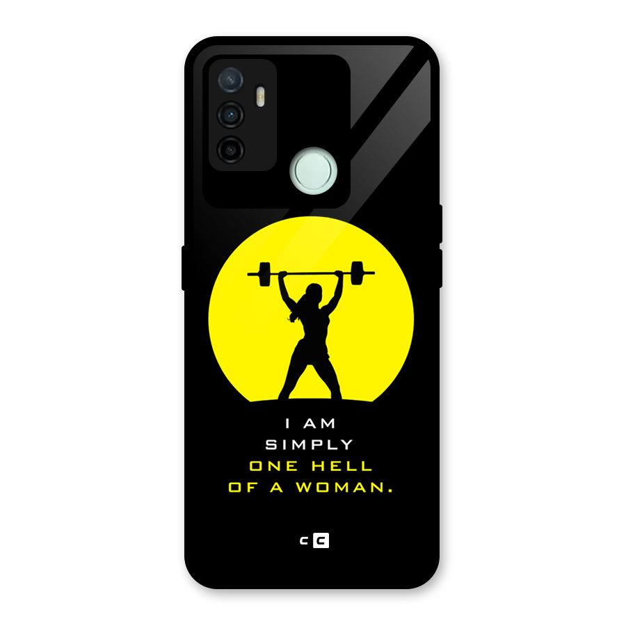 Hell Women Glass Back Case for Oppo A53