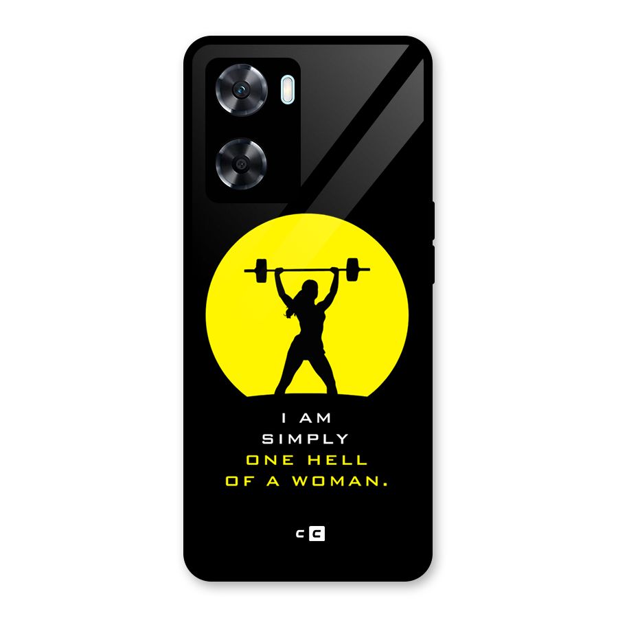 Hell Women Glass Back Case for Oppo A77
