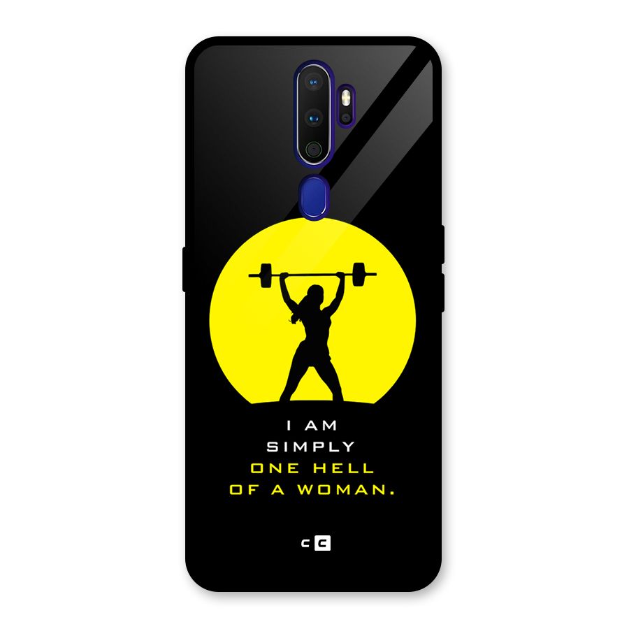 Hell Women Glass Back Case for Oppo A9 (2020)