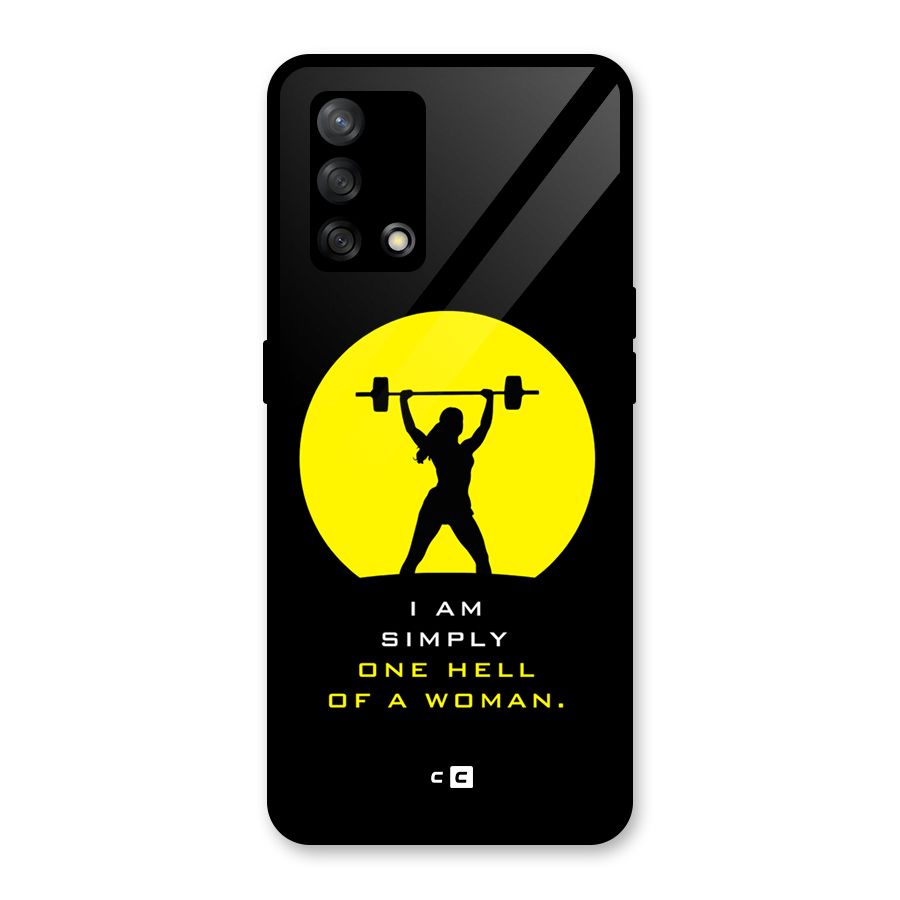 Hell Women Glass Back Case for Oppo F19